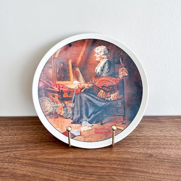 1979 Rockwell Mother’s Day Plate | Vintage Norman Rockwell Art - Picture 1 of 4